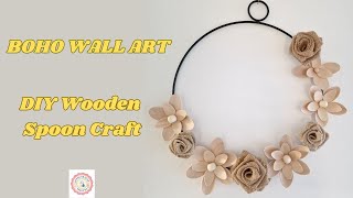 DIY easy wall Lantern and door hanging decor from fork and plastic spoon [upl. by Algy]