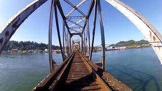 Going through Reedsport Oregon and crossing the River [upl. by Dorey]