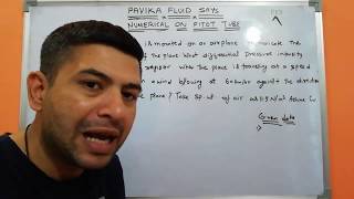 Numerical on pitot tube exam question [upl. by Anurb]