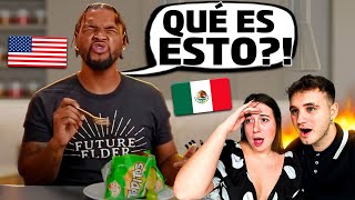 GRINGOS PRUEBAN COMIDA CALLEJERA MEXICANA y SU REACCIÓN se hace VIRAL 😱🇲🇽 que es esto [upl. by Darraj131]