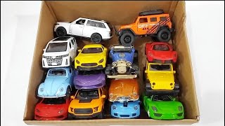 Box Full of Model Cars  Mazda Miniature toy car model Lamborghini  Review of toy cars A3059 [upl. by Aihsit]