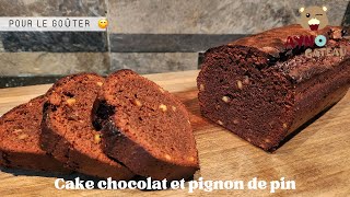 Recette du cake Fondant chocolat 🍫 et pignon de pin recette simple et rapide [upl. by Wagoner]