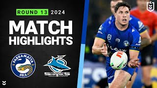 NRL 2024  Eels v Sharks  Match Highlights [upl. by Elda8]