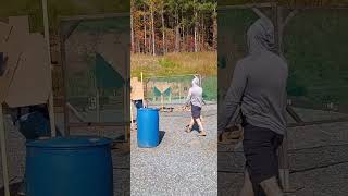 More IDPA action shooting at Cohutta Pines Cisco Georgia 12022024 reels shorts [upl. by Llewoh]