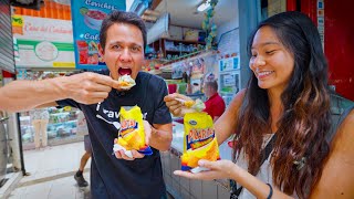 First Time in Costa Rica 🇨🇷 COSTA RICAN STREET FOOD Tour in San Jose [upl. by Rainger388]