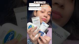 5 Products For a healthy skinSensitive Acne prone skin✨skincare skincareroutine shorts makeup [upl. by Enelyaj]