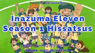 Inazuma Eleven Season 1  All Hissatsu TechniquesTactics [upl. by Colbert898]