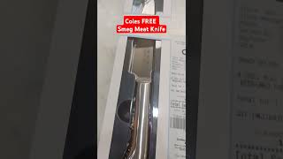 Coles FREE Smeg Meat Knife 15cm coles smeg free melbourne [upl. by Atiuqihc]