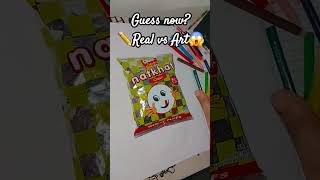 😱Real vs Art🙃sketching drawing moyemoye funny fun trending shorts jsartgallery viralvideo [upl. by Lahtnero]