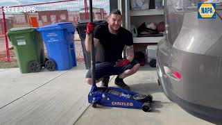 NAPA Carlyle Hydraulic Floor Jack Review  NAPA Brand Ambassador [upl. by Arehsat]