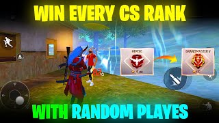 How To Win Every CS Rank With Random Players  Clash Squad Ranked Tips and Tricks  Free Fire [upl. by Anaitat63]