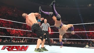 John Cena vs Neville – United States Championship Match Raw May 11 2015 [upl. by Ddet]