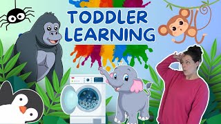 Learn To Talk  First Words Colours Animals amp NURSERY RHYMES  Toddler Learning amp Baby Videos BSL [upl. by Rimisac248]