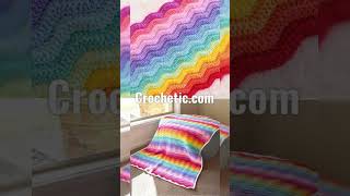 Double Crochet Ripple Afghans free Pattern [upl. by Alcina189]