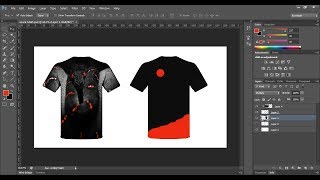 T shirt Design Photoshop CS6 [upl. by Nale57]