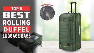 5 Best Rolling Duffel Luggage Bags With Wheels  Rolling Duffel Luggage Bags [upl. by Mayda]