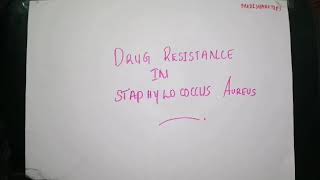 Drug resistance in staphylococcus aureus [upl. by Grimonia]