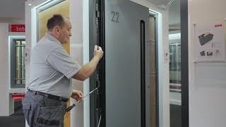 How to do a factory reset of an Ekey D Line on an Internorm aluminium entrance door [upl. by Irtimed]