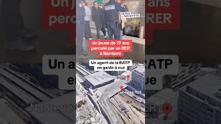 Un jeune de 19 ans percuté par un RER à Nanterre [upl. by Maritsa]