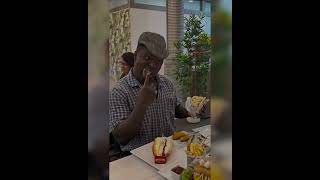 Napi enjoying his self at restaurant Madrid SpainAfrican comedy [upl. by Esyla]