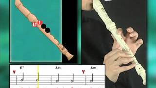 Ex004 How to Play Recorder  Recorder Lessons for Beginners [upl. by Allegra543]