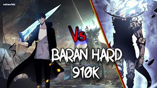 Passo a passo de como fiz o Baran Hard com 910k e sem Baran no suporte Solo Leveling Arise [upl. by Adnoral487]