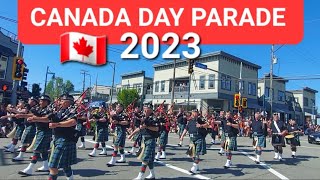 🇨🇦 Canada Day Parade 2023  Steveston Salmon Festival  Richmond BC Canada  July 1 [upl. by Adam]