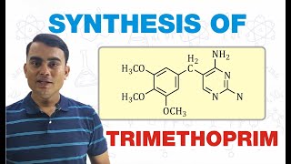 SYNTHESIS OF TRIMETHOPRIM  MEDICINAL CHEMISTRY  GPAT  BPharm 6th SEMESTER [upl. by Dorrehs604]