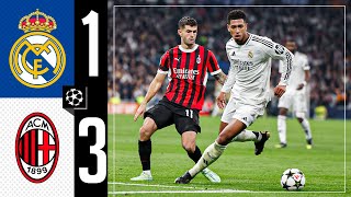 HIGHLIGHTS  Real Madrid 13 AC Milan  Champions League 202425 [upl. by Valera]