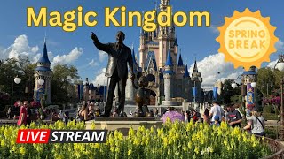 🔴 Live  Magic Kingdom with Spring Breakers  Walt Disney World 3162024 [upl. by Rorke]