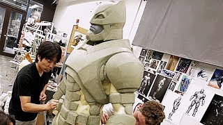 Creating Batsuit Batman v Superman Behind The Scenes [upl. by Odelia]