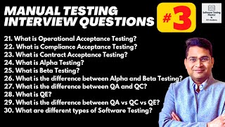 Manual Testing Interview Questions and Answers with Examples  Part 3 [upl. by Theodore148]