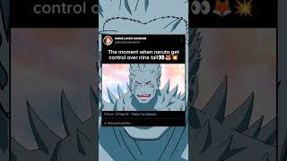 Naruto get control over nine tail🥶 narutoshorts [upl. by Denis]