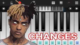 CHANGES XXXTENTACION PERFECT PIANO ANDROID [upl. by Aiym]