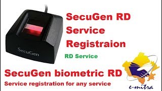 SecuGen RD Service Registration for any service Secugen biometric sevice RD Serivce registration [upl. by Nairbo]