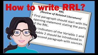 How to Write RRL  Quantitative Research  IMRAD Part 3 [upl. by Verena]