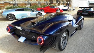 Brand New 15 Million De Tomaso P72 Sound Startup Driving at Salon Prive 2022 [upl. by Erda]