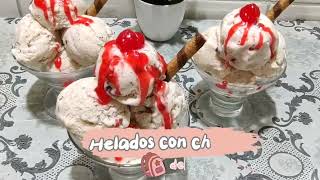 Helado con chispas de chocolate Receta fácil helados helado [upl. by Colin]