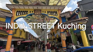 Kuching walking tour INDIA STREET on DEEPAVALI DAY🌸Sarawak latest✌️ [upl. by Kellsie]