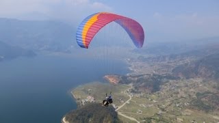 Paragliding in Pokhara Nepal [upl. by Genie]