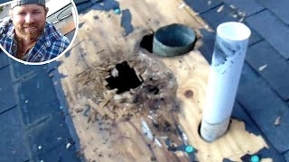 Replacing Plywood And Fixing Roof Leaks [upl. by Hersh654]