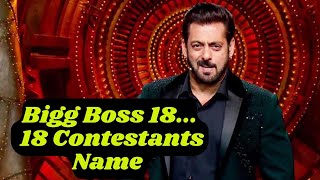 Bigg Boss 18 18 Contestants List and Start date Salman Khan के घर कैद होंगे ये 20 सितारे [upl. by Anigal43]