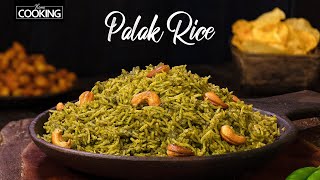 Palak Rice  Spinach Rice Recipe  Healthy Lunch Ideas  Rice Recipes HomeCookingShow [upl. by Kissner]