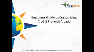 New Class Release Beginners Guide to Customizing ArcGIS Pro with Arcade [upl. by Willin]