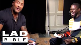 ladbiblestories Roles Reversed Dwayne The Rock Johnson Impersonates Kevin Hart [upl. by Anytsyrk292]