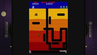 Namco Museum 50th Anniversary Dig Dug Nintendo GameCube Emulated [upl. by Deb]