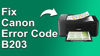 How To Fix The Canon Error Code B203  Meaning Causes amp Solutions Quick And Easy Method [upl. by Giarg]