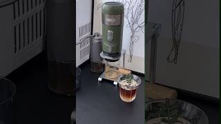 Making Iced Tea with Portable Coffee Machine HiBREW H4B hibrew coffee icedtearecipe icedtea [upl. by Alohs]