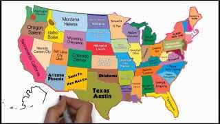 The 50 States and Capitals Song  Silly School Songs [upl. by Aileen]