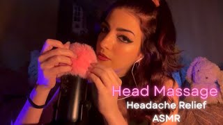 ASMR Head Massage Headache Relief 💗 Layered Sounds amp Scratching [upl. by Laersi953]